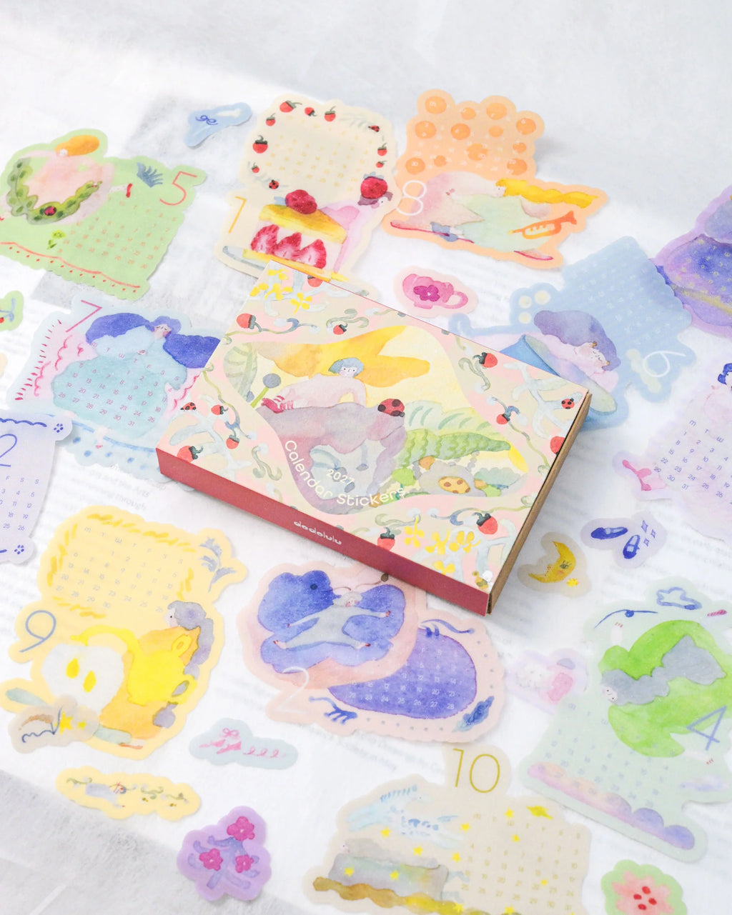 Dodolulu - 2027 Calendar Stickers | Illustrated & Die-Cut Set