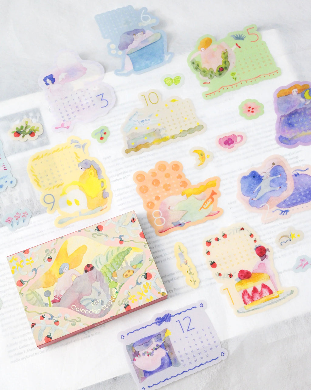 Dodolulu - 2027 Calendar Stickers | Illustrated & Die-Cut Set