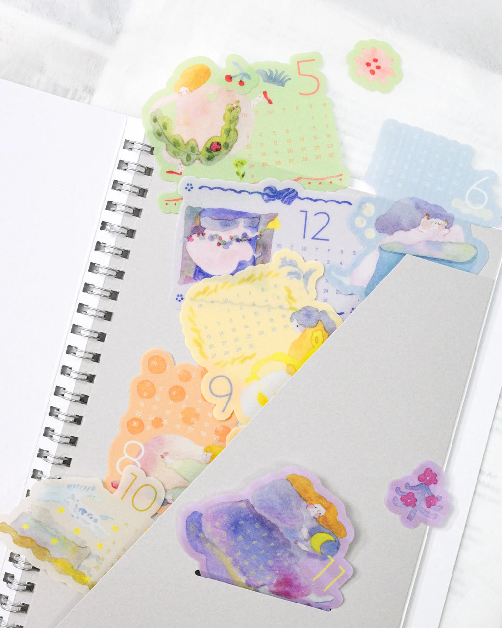 Dodolulu - 2027 Calendar Stickers | Illustrated & Die-Cut Set
