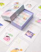 Dodolulu - 2027 365 Day-to-day Desk Calendar with Illustrations and Moon Phase