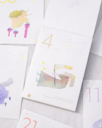 Dodolulu - 2027 365 Day-to-day Desk Calendar with Illustrations and Moon Phase