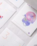 Dodolulu - 2027 365 Day-to-day Desk Calendar with Illustrations and Moon Phase