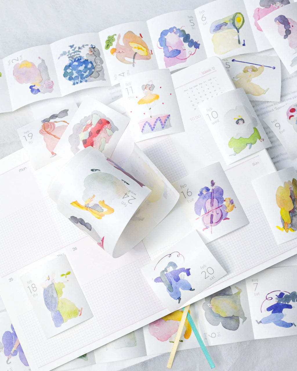 Dodolulu - 2027 Washi Tape Calendar | 365 Little Joys in a Roll