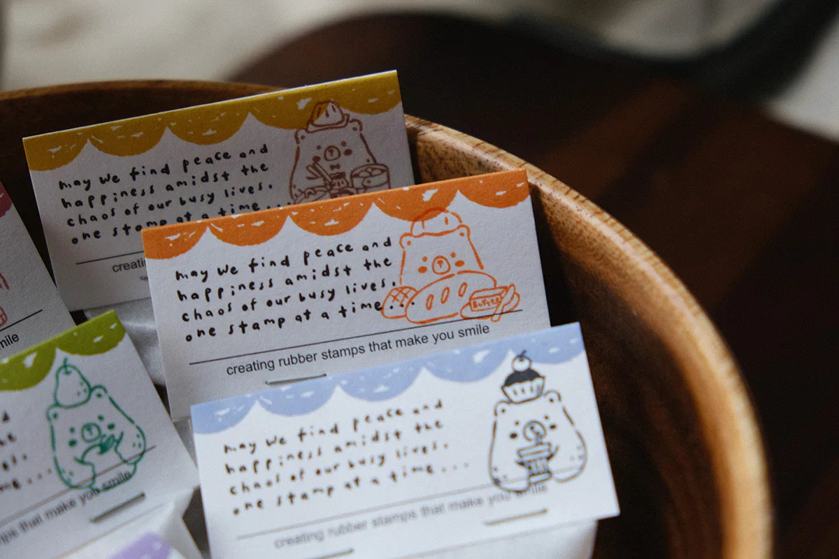 Eileen Tai - Foodie Bears Rubber Stamps