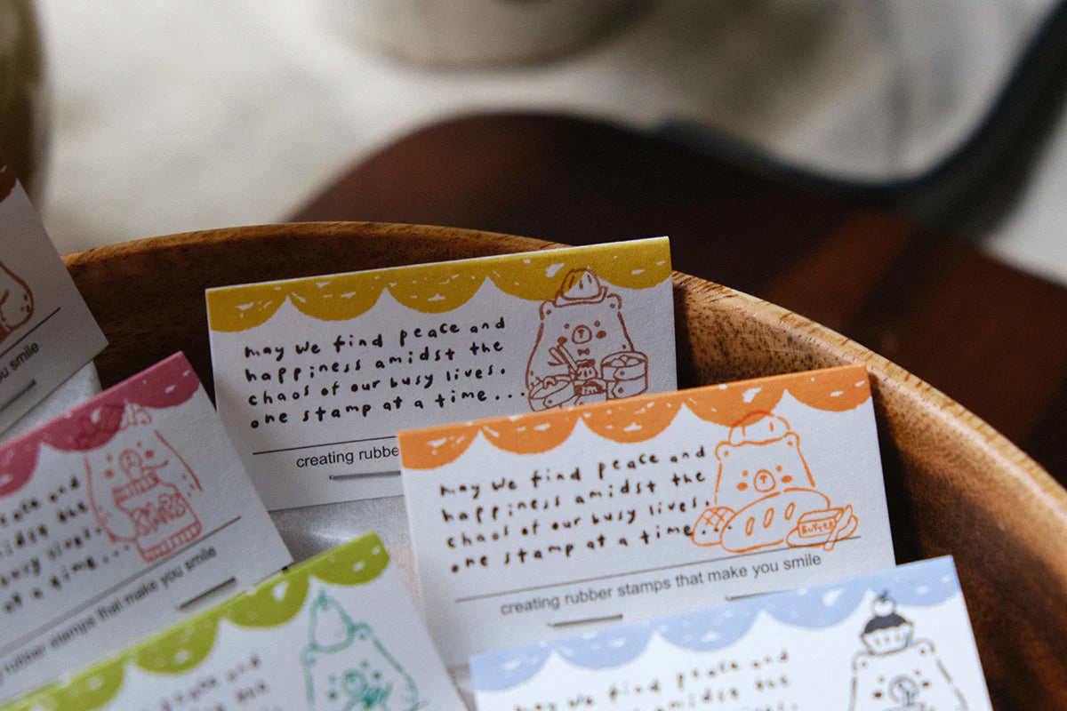 Eileen Tai - Foodie Bears Rubber Stamps