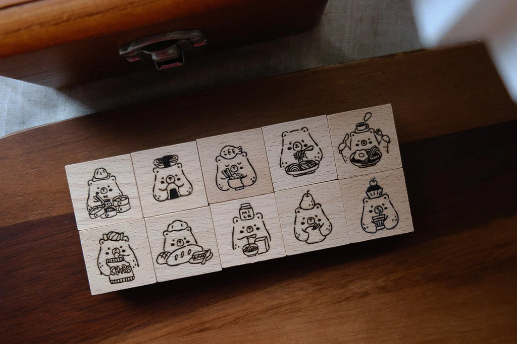 Eileen Tai - Foodie Bears Rubber Stamps