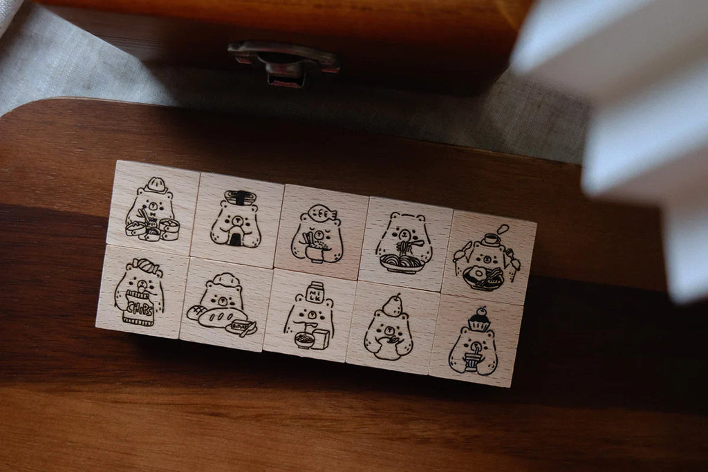 Eileen Tai - Foodie Bears Rubber Stamps
