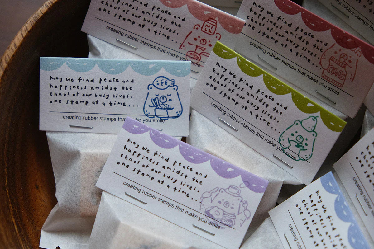 Eileen Tai - Foodie Bears Rubber Stamps
