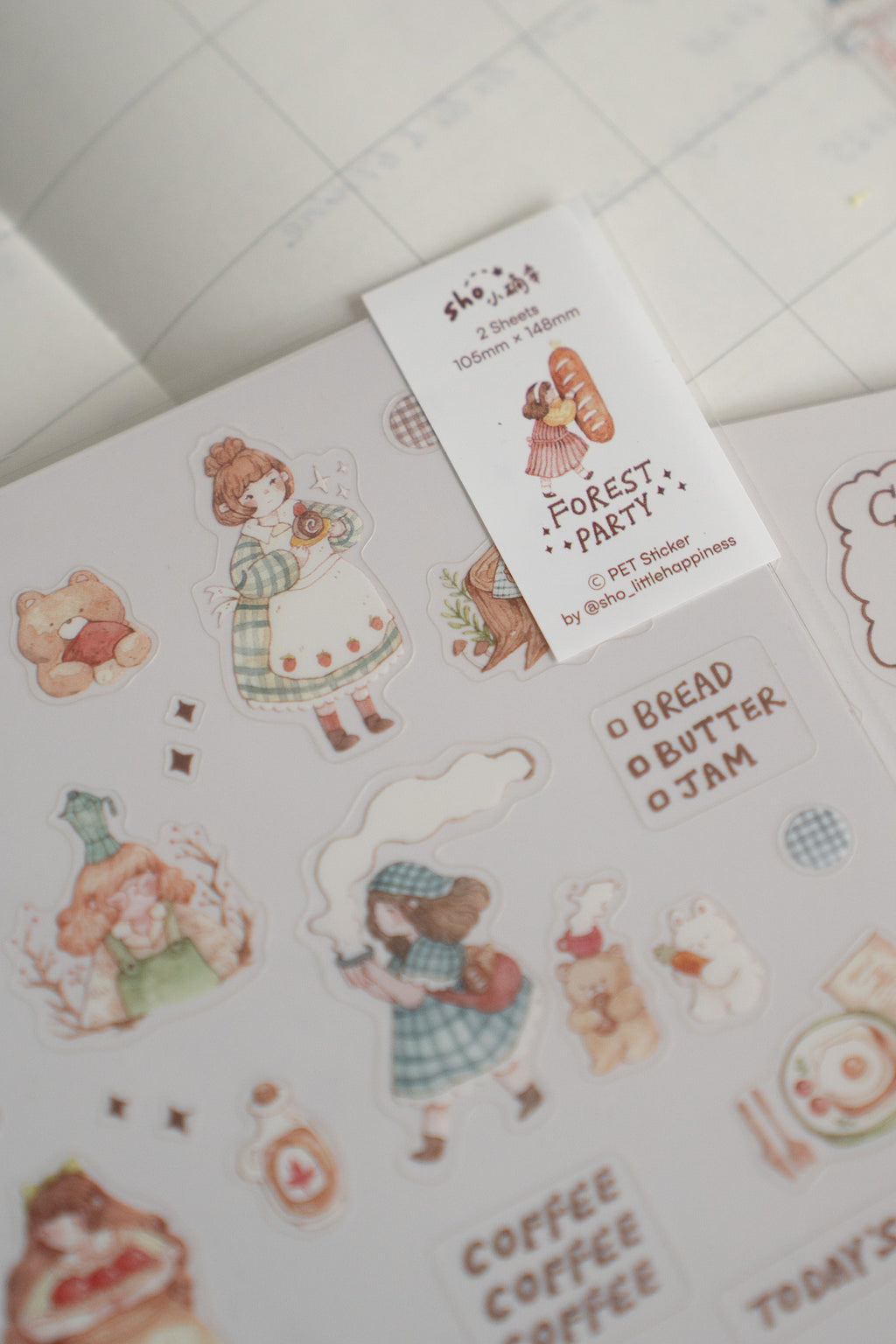 Sho Little Happiness - Forest Party Sticker Sheet Set