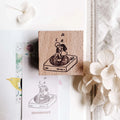 msbulat - Give Love a Spin Rubber Stamp