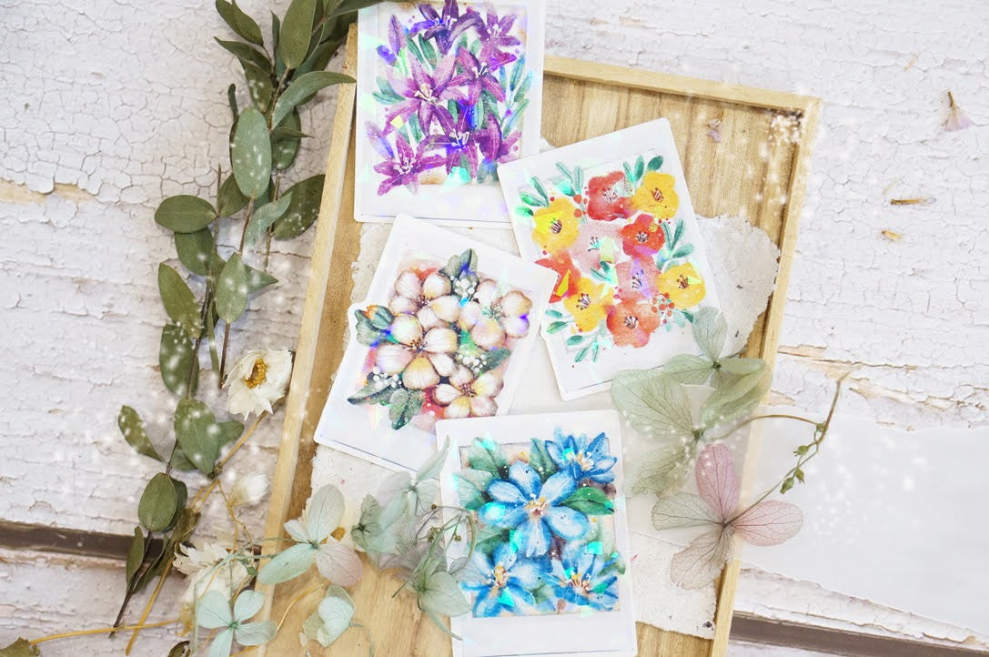 Black Milk Project - Hologram Florals Sticker Set