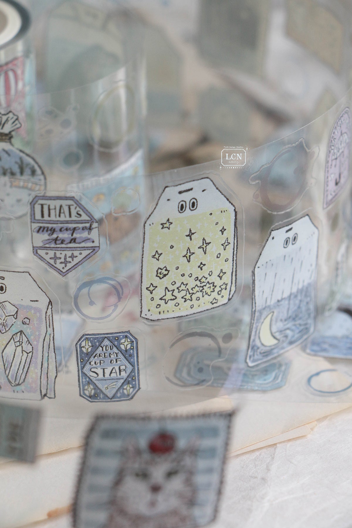 [PRE-ORDER] LCN Kiss-cut PET Tape – Tea Time