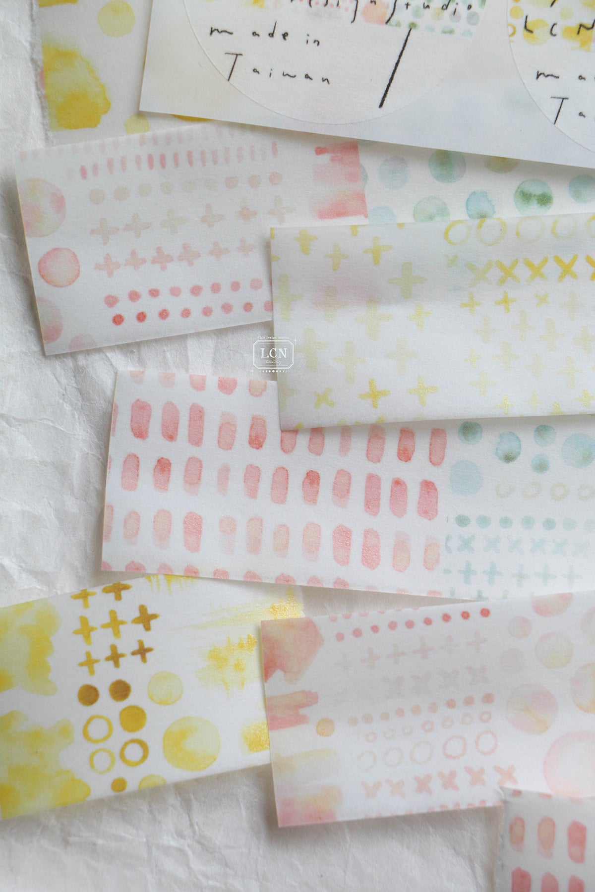 [PRE-ORDER] LCN Washi Tape – Watercolour Pattern 1