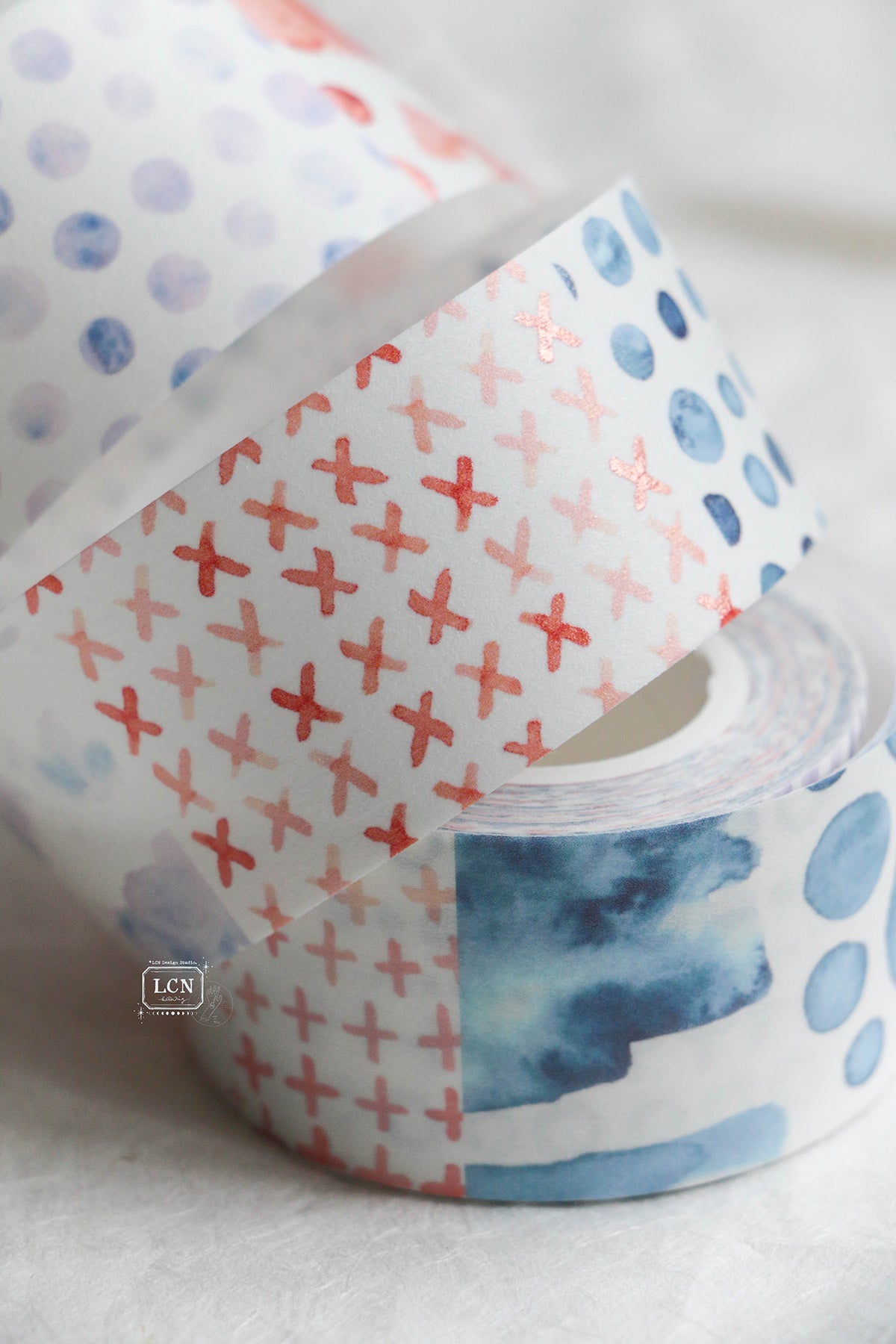 [PRE-ORDER] LCN Washi Tape – Watercolour Pattern 2