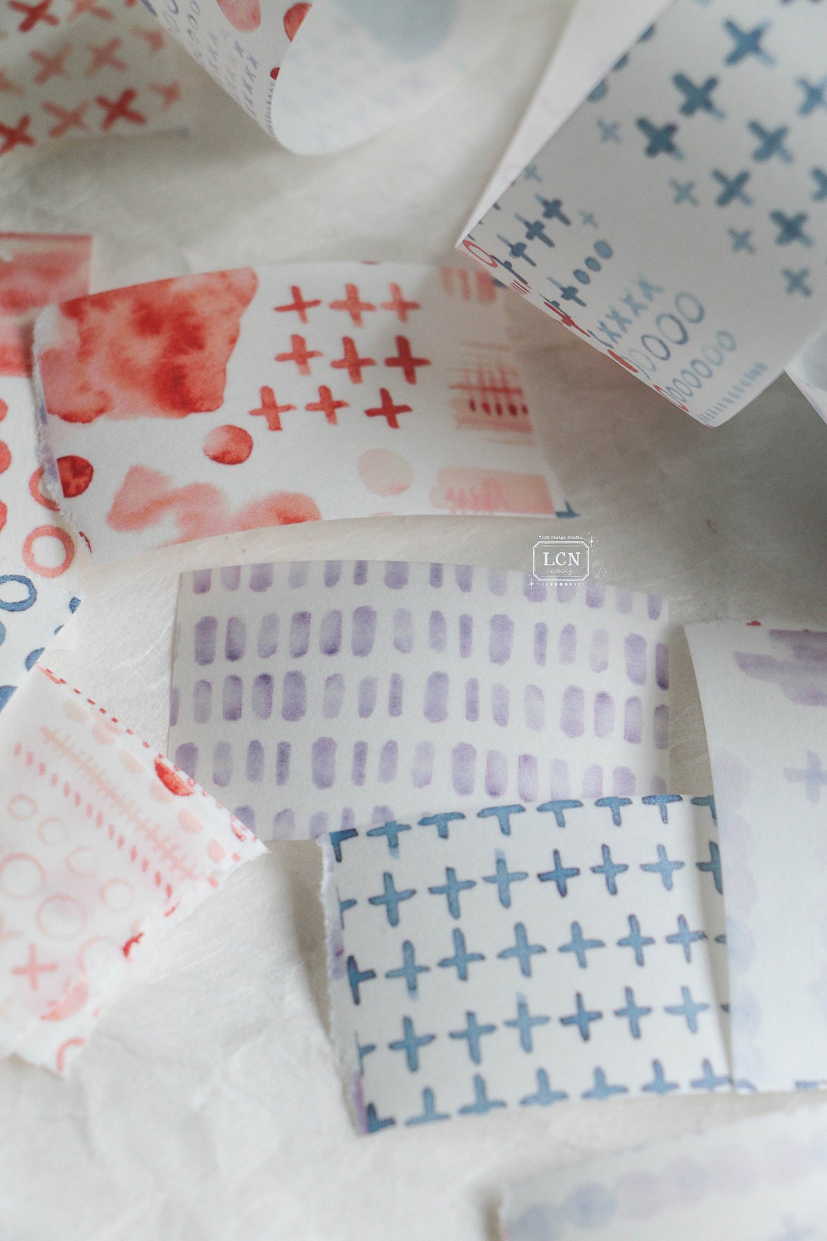 [PRE-ORDER] LCN Washi Tape – Watercolour Pattern 2