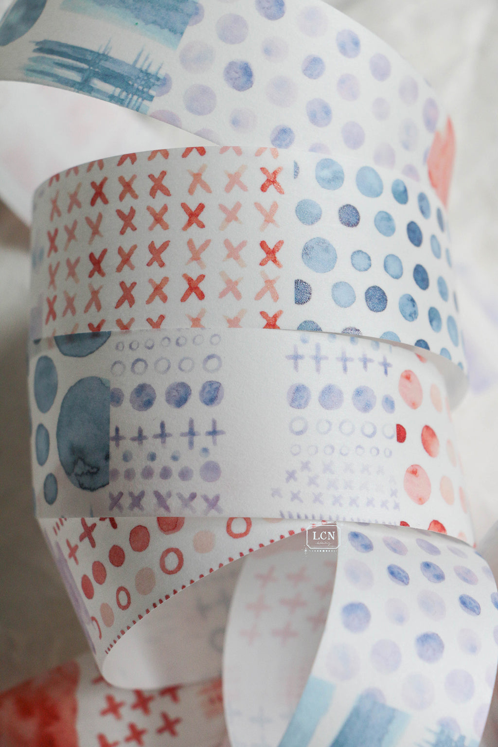 [PRE-ORDER] LCN Washi Tape – Watercolour Pattern 2