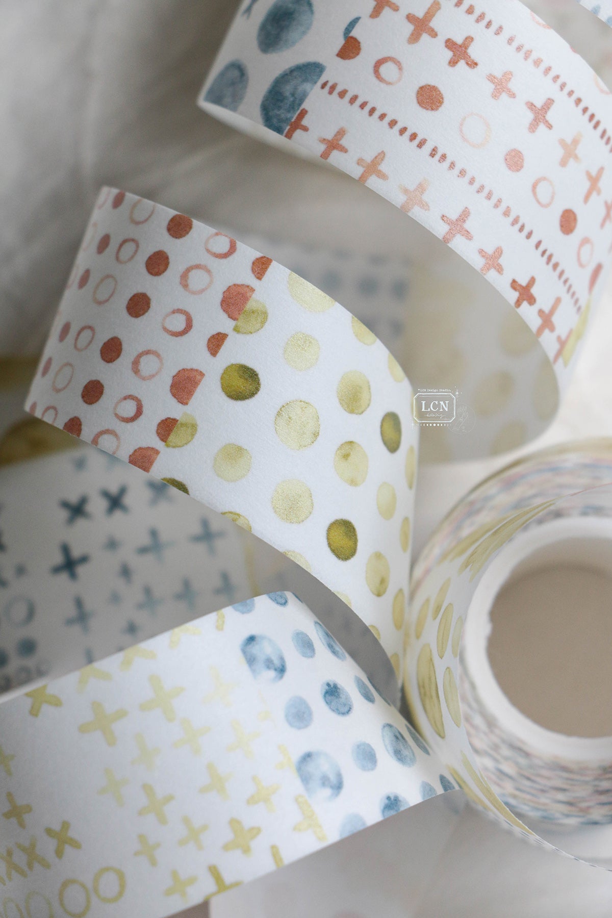 [PRE-ORDER] LCN Washi Tape – Watercolour Pattern 3