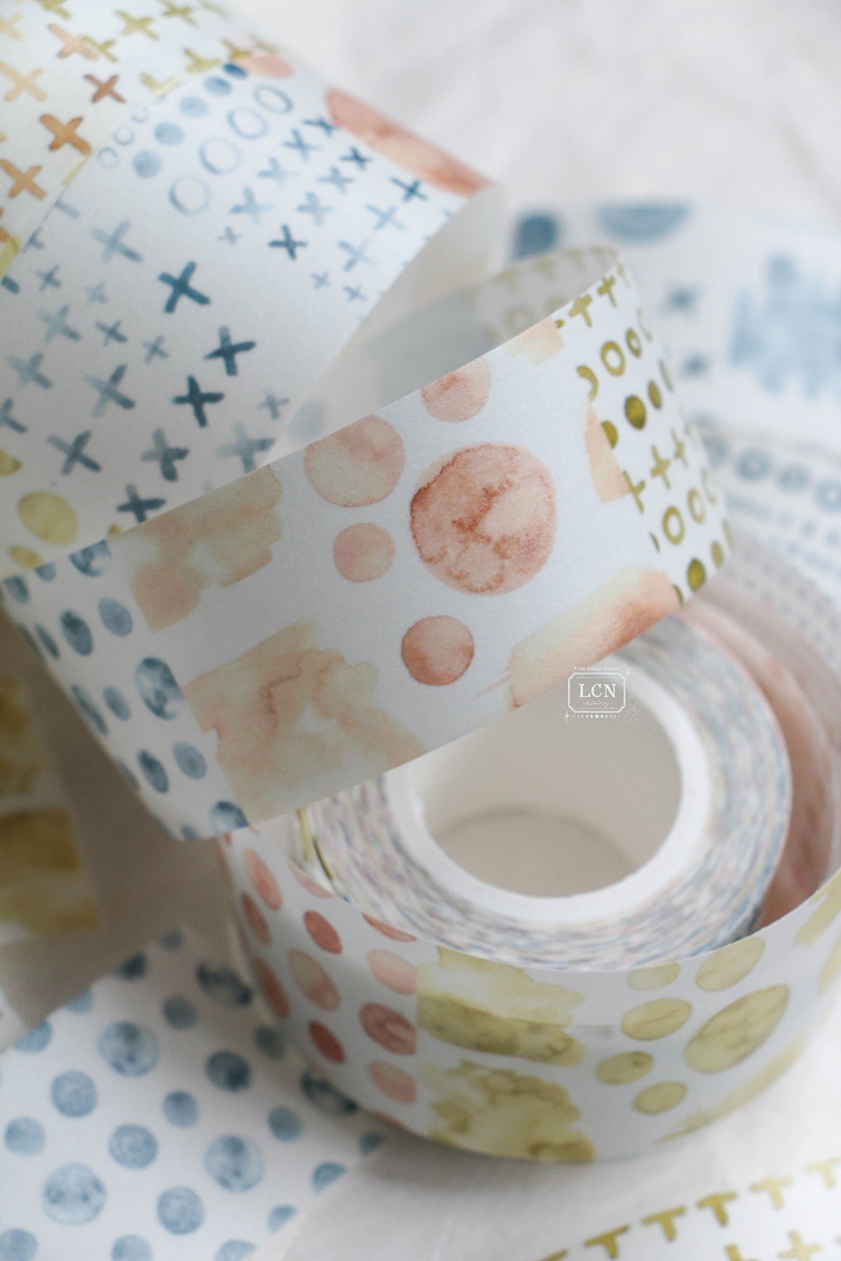 [PRE-ORDER] LCN Washi Tape – Watercolour Pattern 3