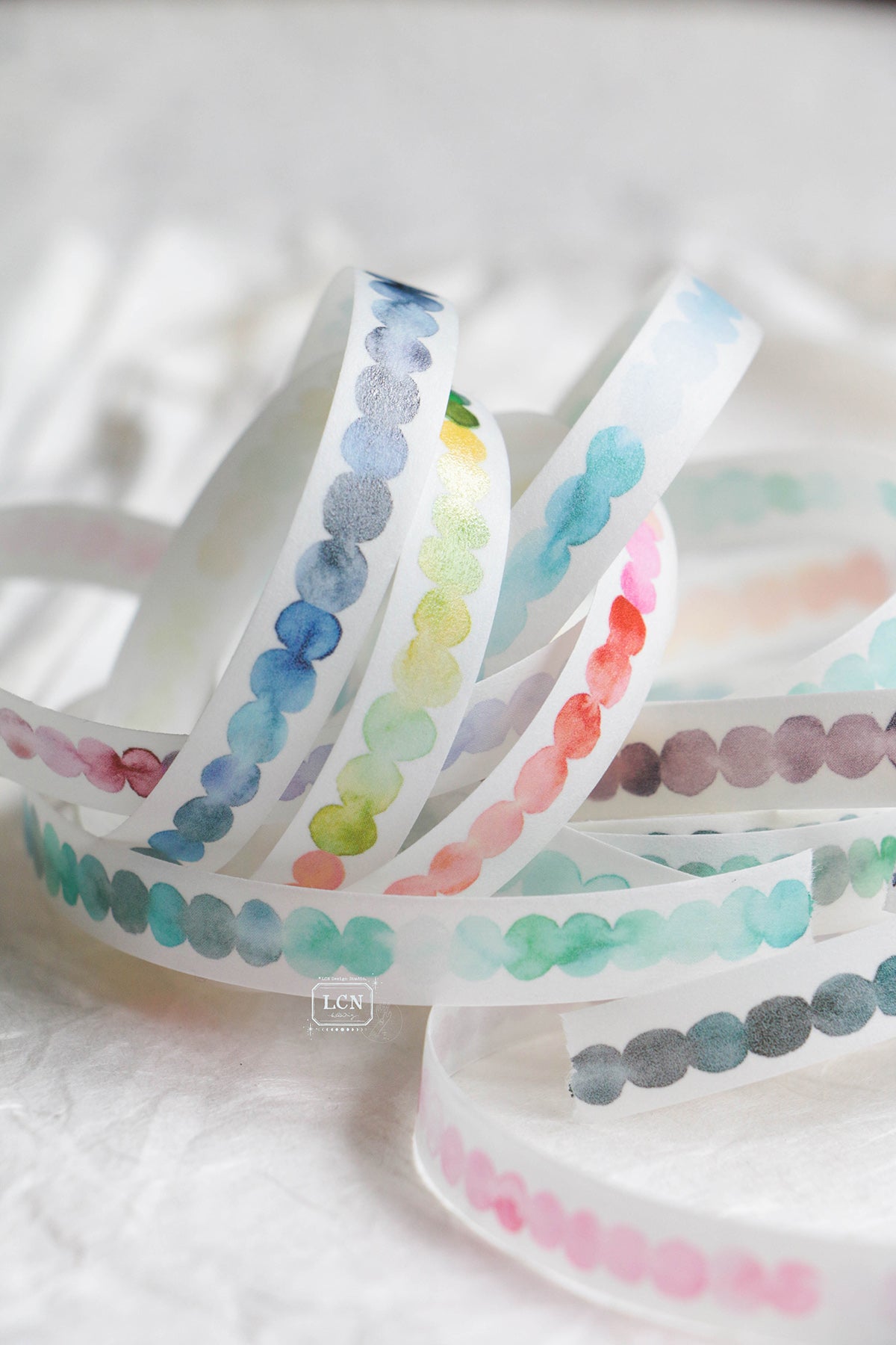 [PRE-ORDER] LCN Washi Tape – Watercolour Pattern 4