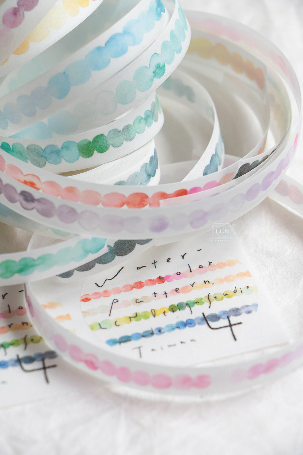 [PRE-ORDER] LCN Washi Tape – Watercolour Pattern 4