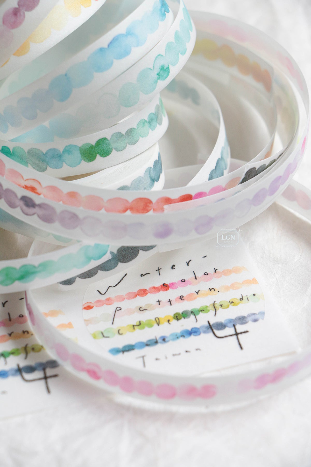 [PRE-ORDER] LCN Washi Tape – Watercolour Pattern 4