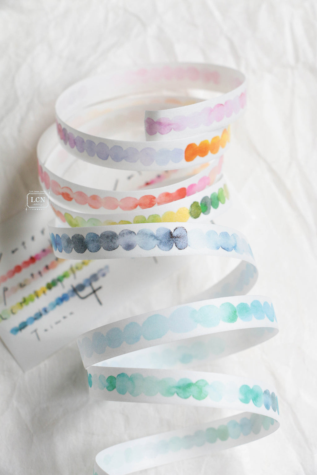 [PRE-ORDER] LCN Washi Tape – Watercolour Pattern 4