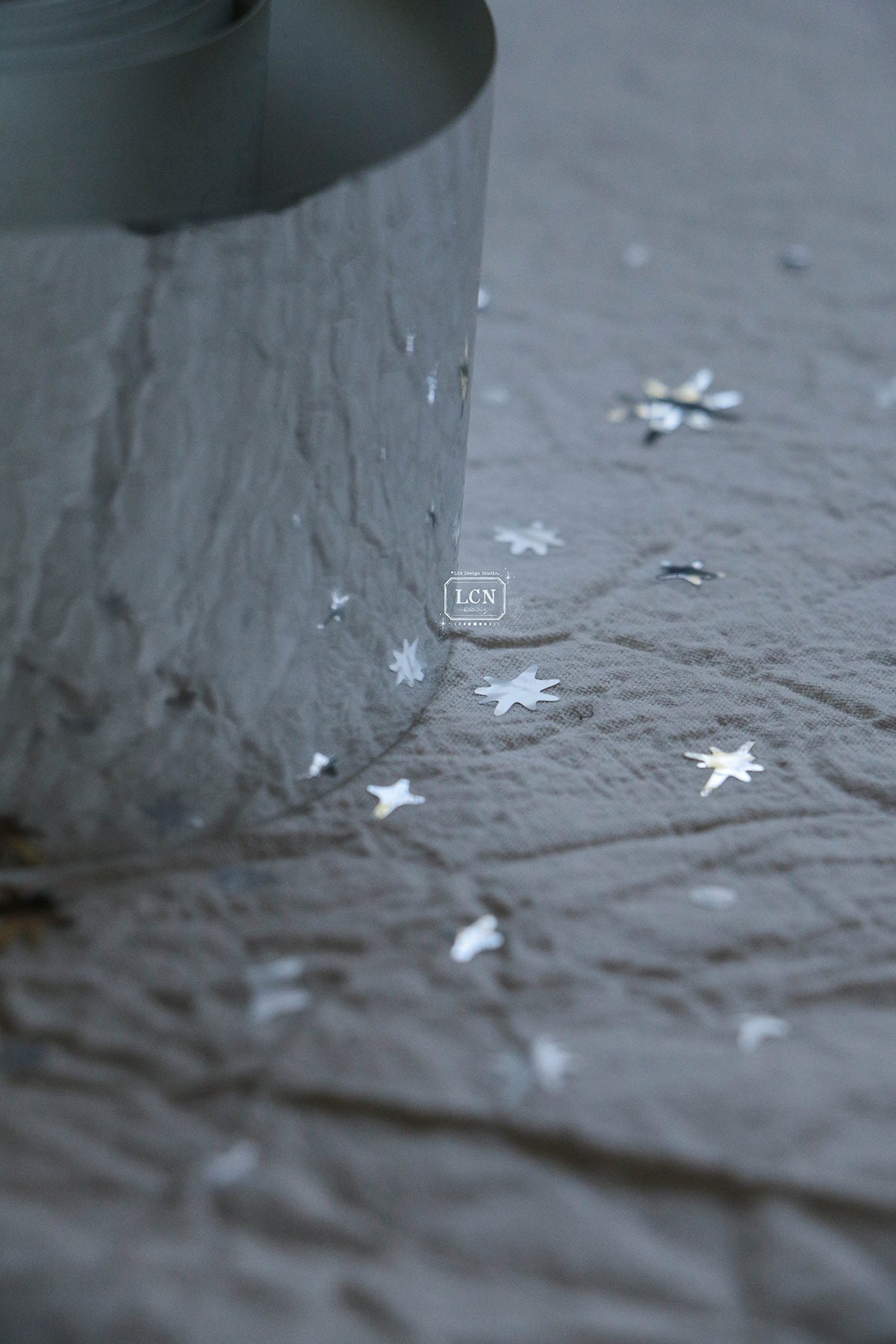 [PRE-ORDER] LCN Kiss-cut PET Tape – Stars, Glossy Silver