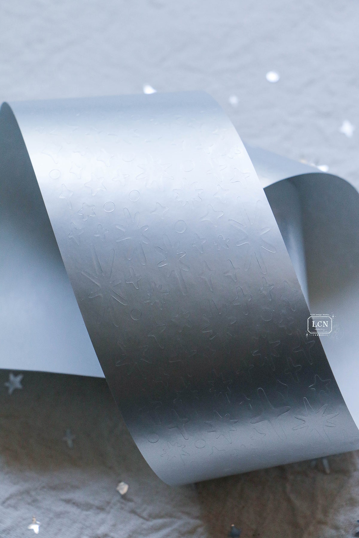 [PRE-ORDER] LCN Kiss-cut PET Tape – Stars, Matte Silver