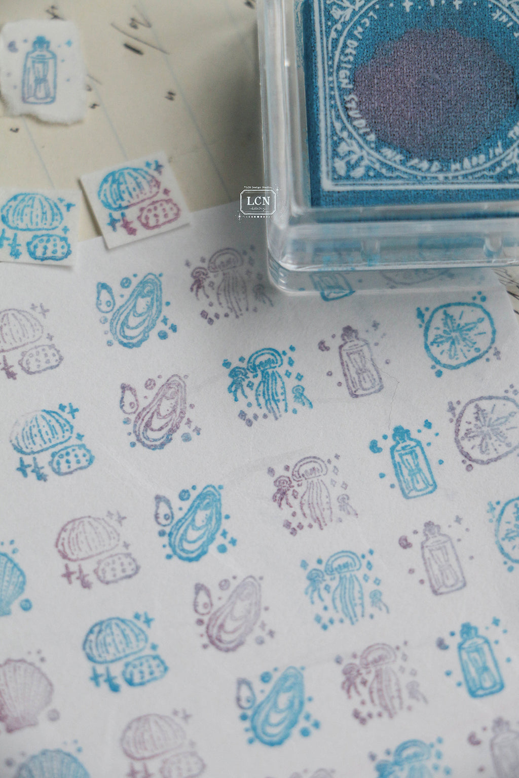 [PRE-ORDER] LCN Mini Tote Stationery Set – Big Ocean