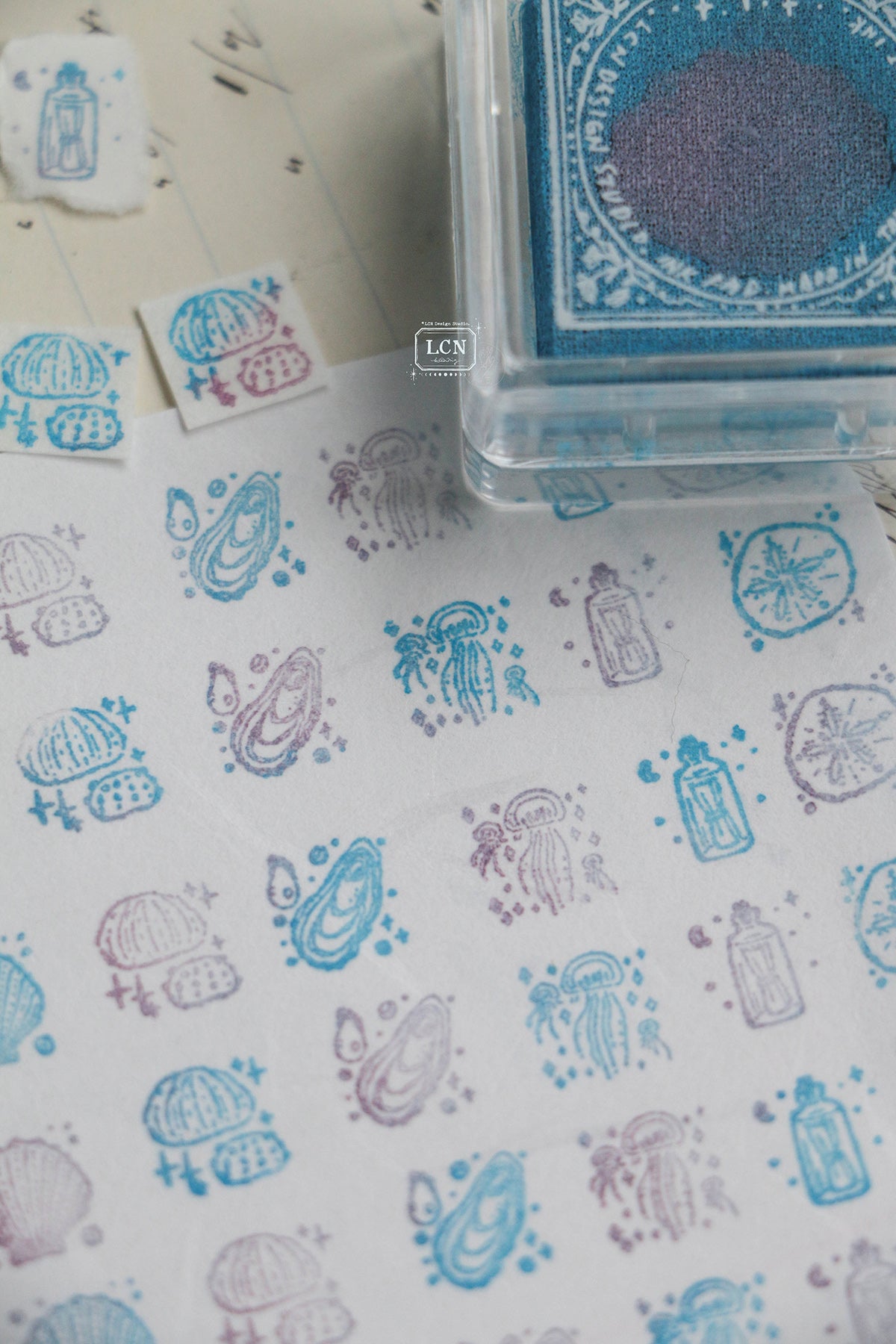 [PRE-ORDER] LCN Mini Tote Stationery Set – Big Ocean