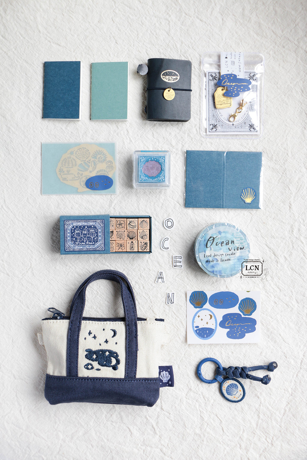 [PRE-ORDER] LCN Mini Tote Stationery Set – Big Ocean