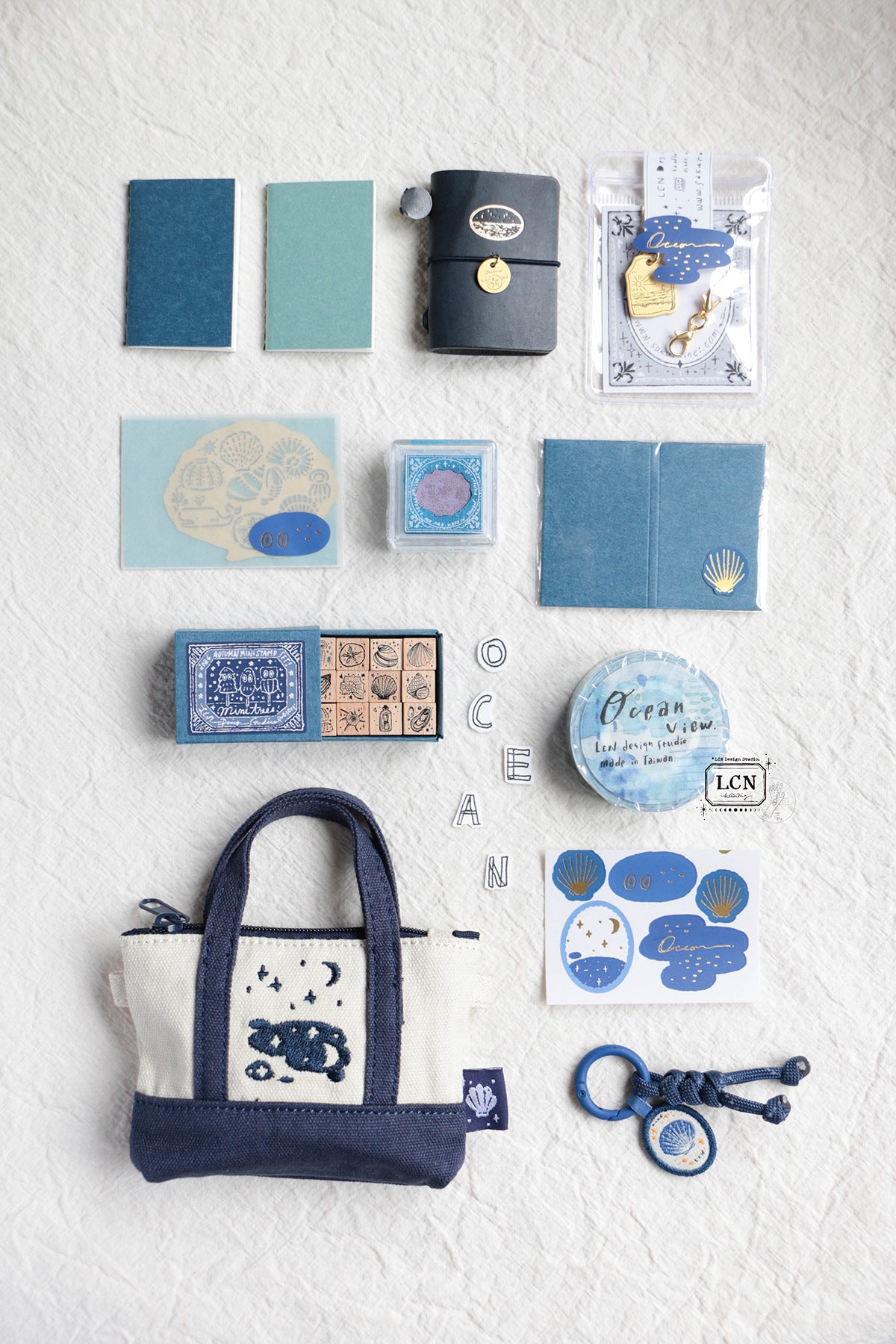 [PRE-ORDER] LCN Mini Tote Stationery Set – Big Ocean