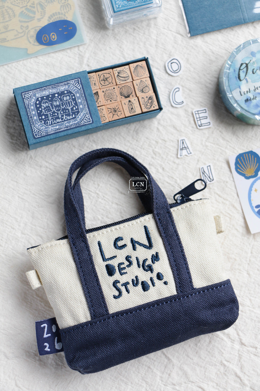[PRE-ORDER] LCN Mini Tote Stationery Set – Big Ocean