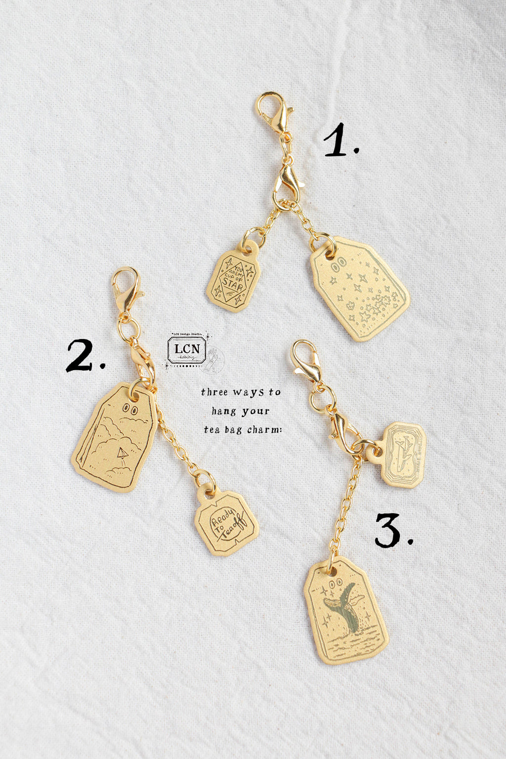 [PRE-ORDER] LCN - Brass Tea Bag Charm Blind Box