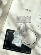 Pion - 1.5cm Deco Washi Tape {Gray, Strawberry, Tassel}