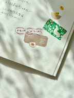 Pion - 1.5cm Deco Washi Tape {Gray, Strawberry, Tassel}