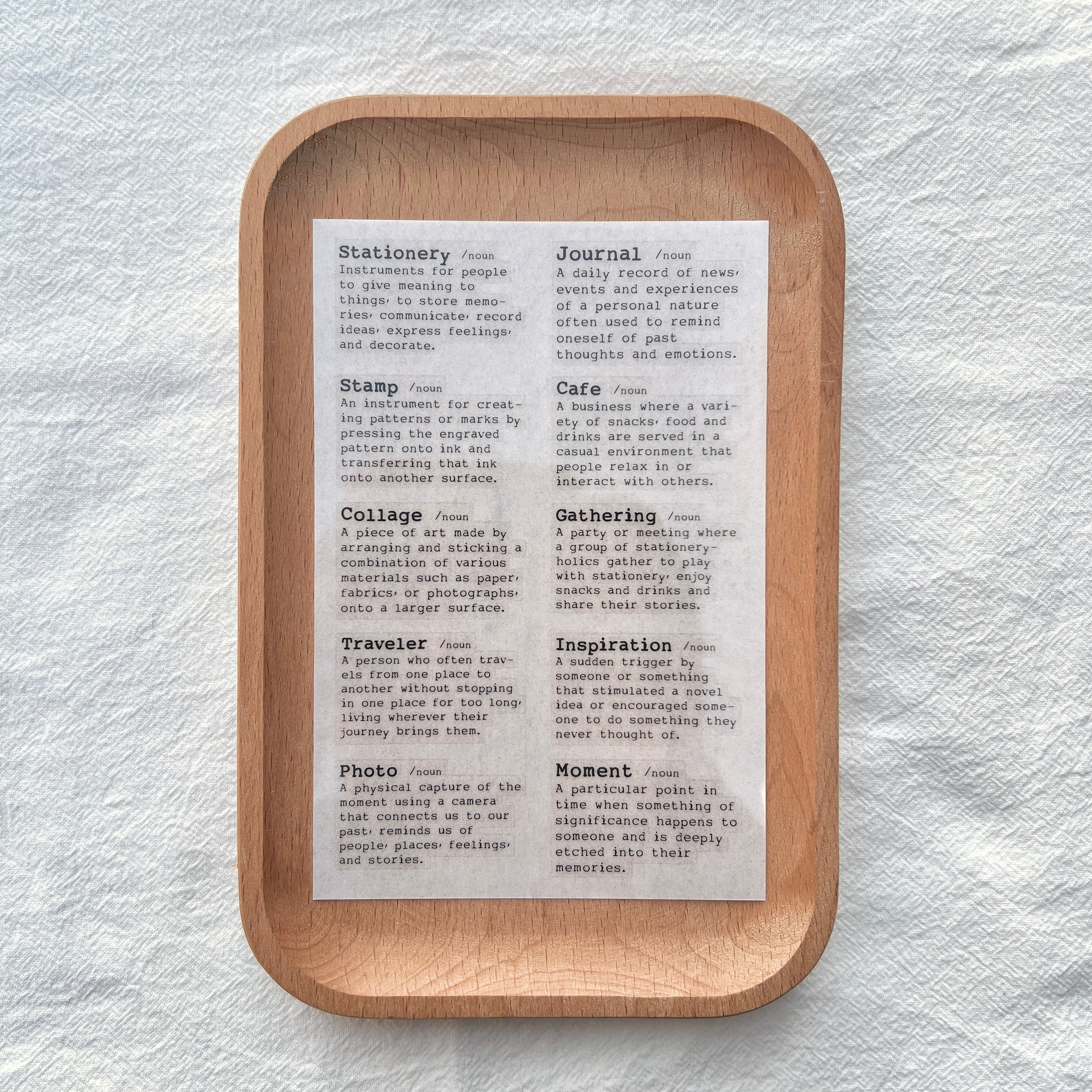 Liberty.hk - Dictionary Words Transfer Sticker