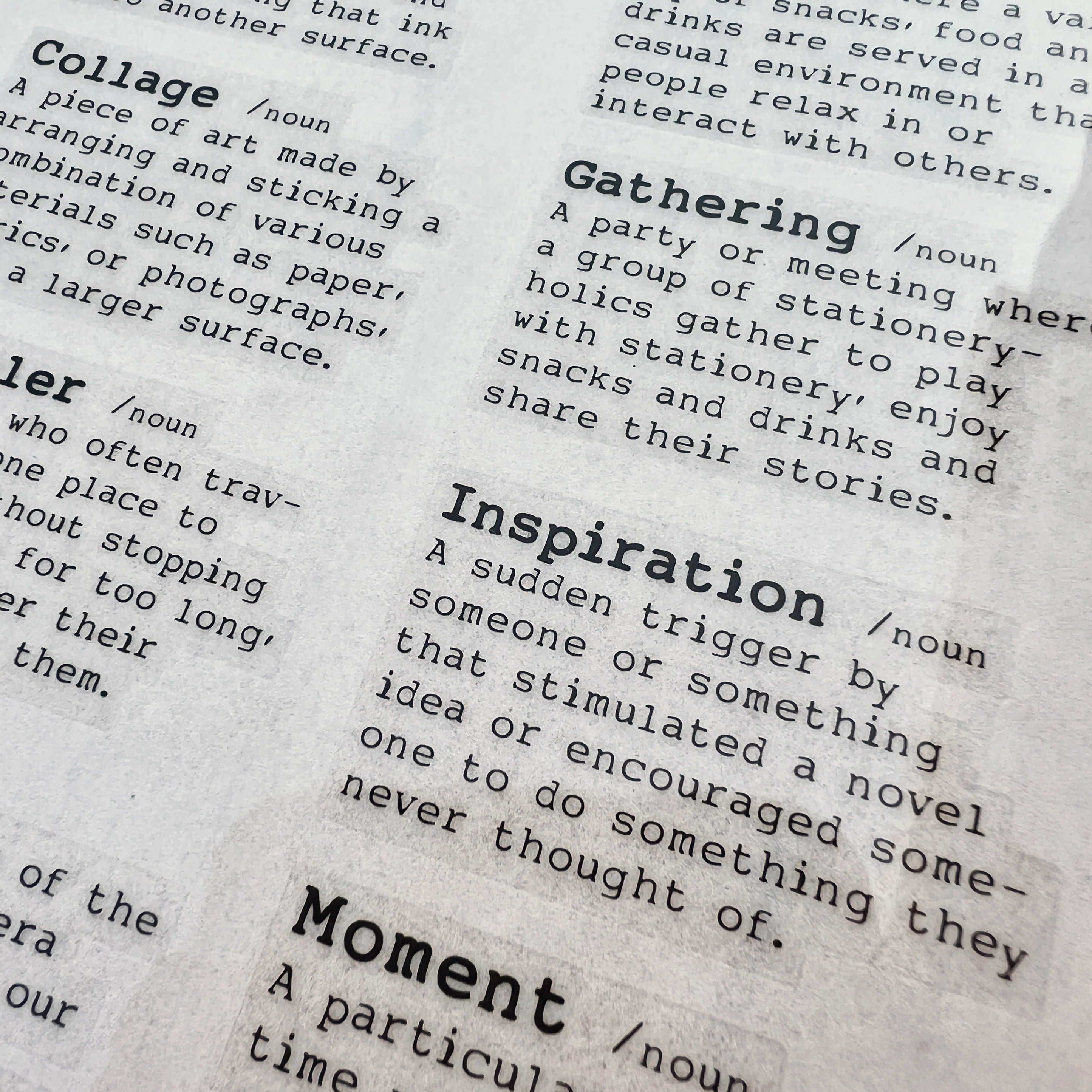Liberty.hk - Dictionary Words Transfer Sticker