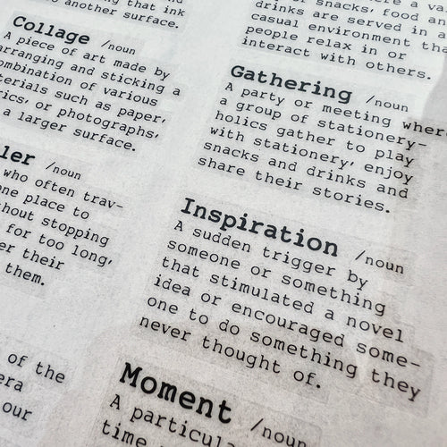 Liberty.hk - Dictionary Words Transfer Sticker
