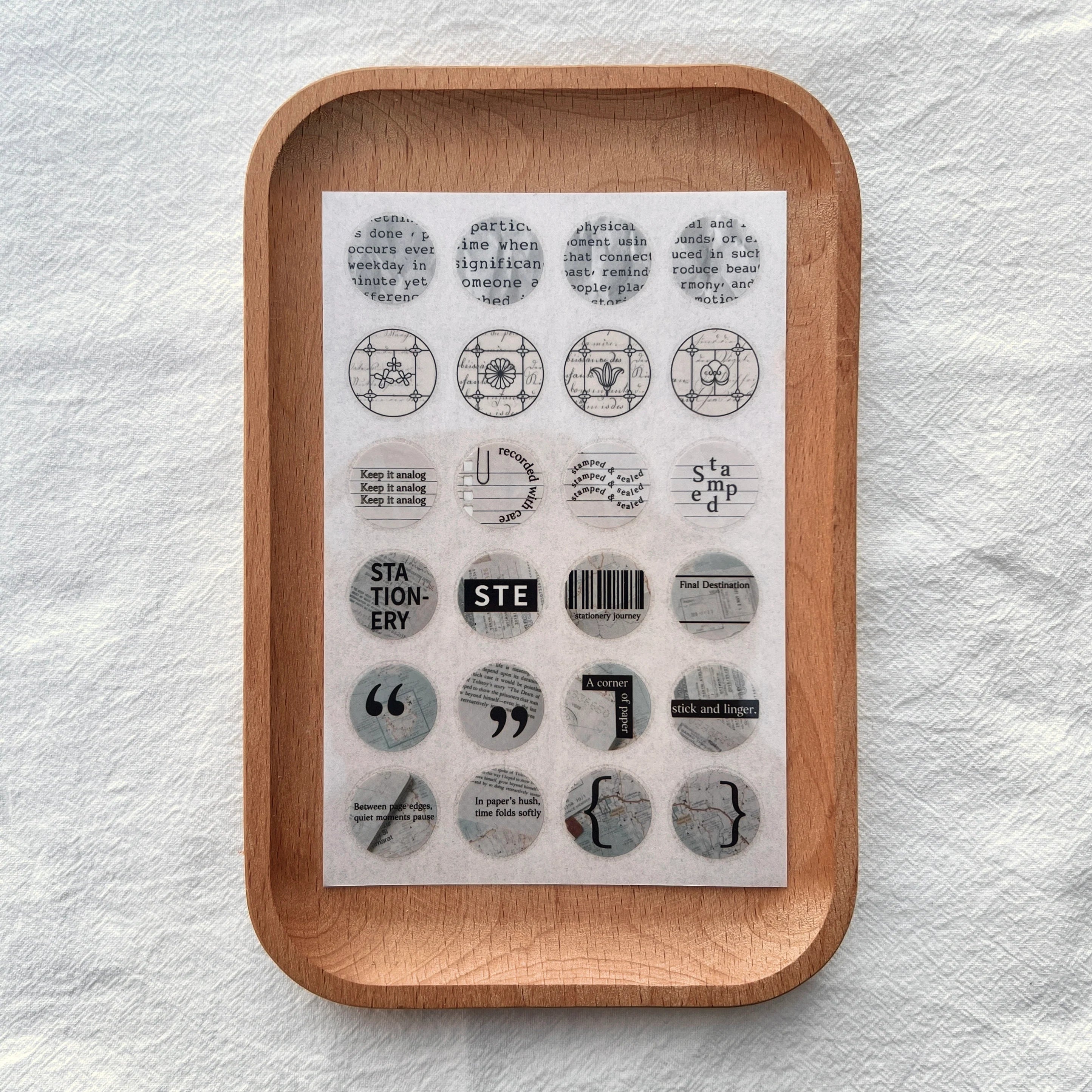 Liberty.hk - Circle Labels Transfer Sticker