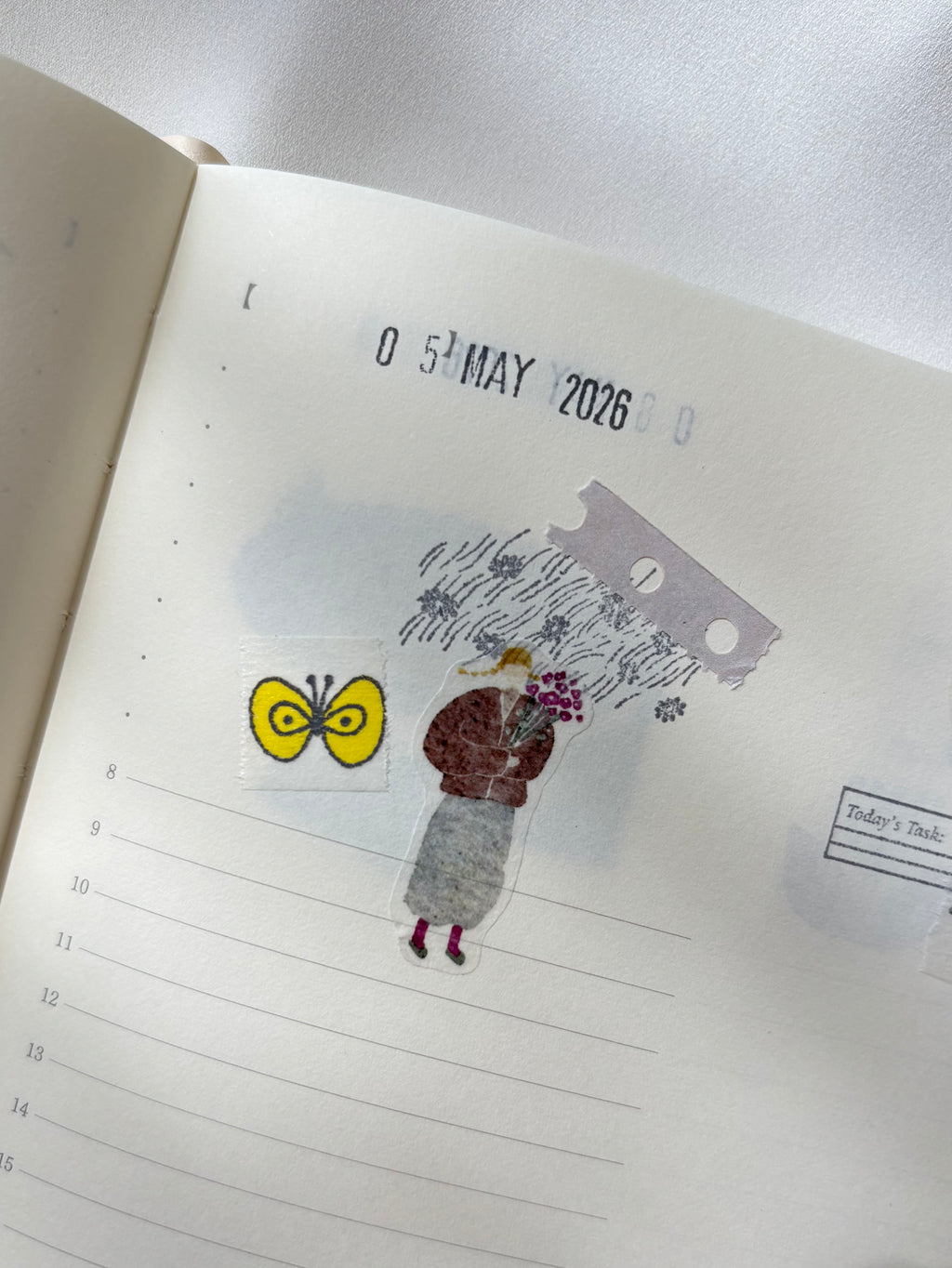 Pion - Artsy Girl Washi Tape (Kiss-Cut)