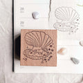 msbulat - It's Ok to be in My Shell Rubber Stamp