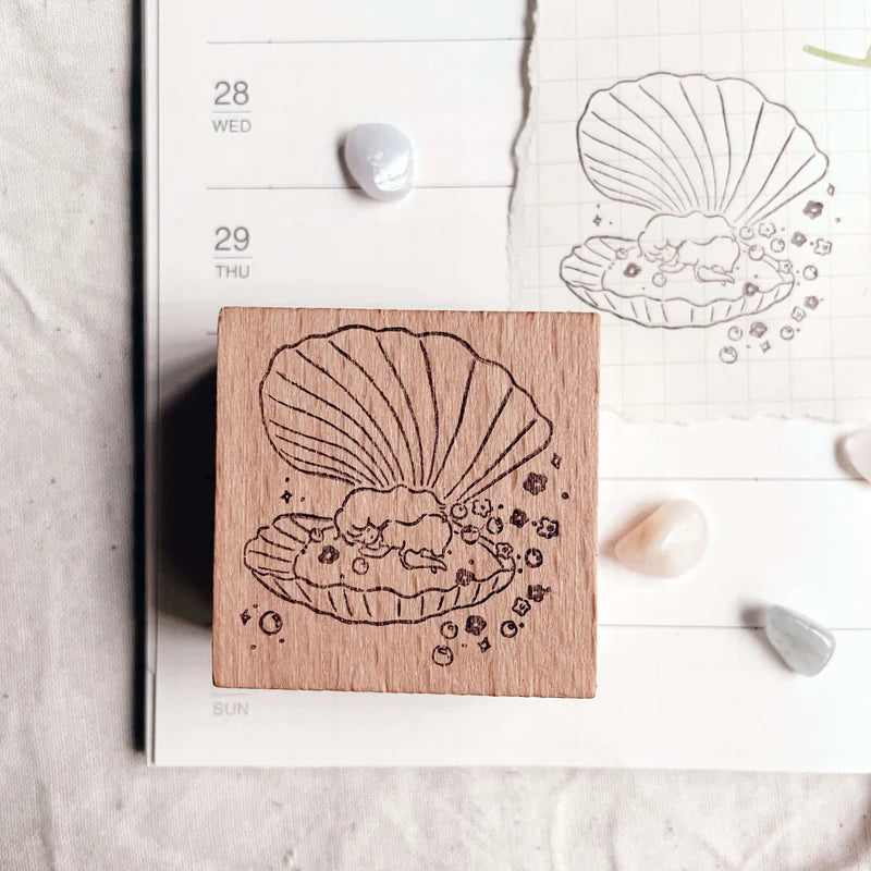msbulat - It's Ok to be in My Shell Rubber Stamp