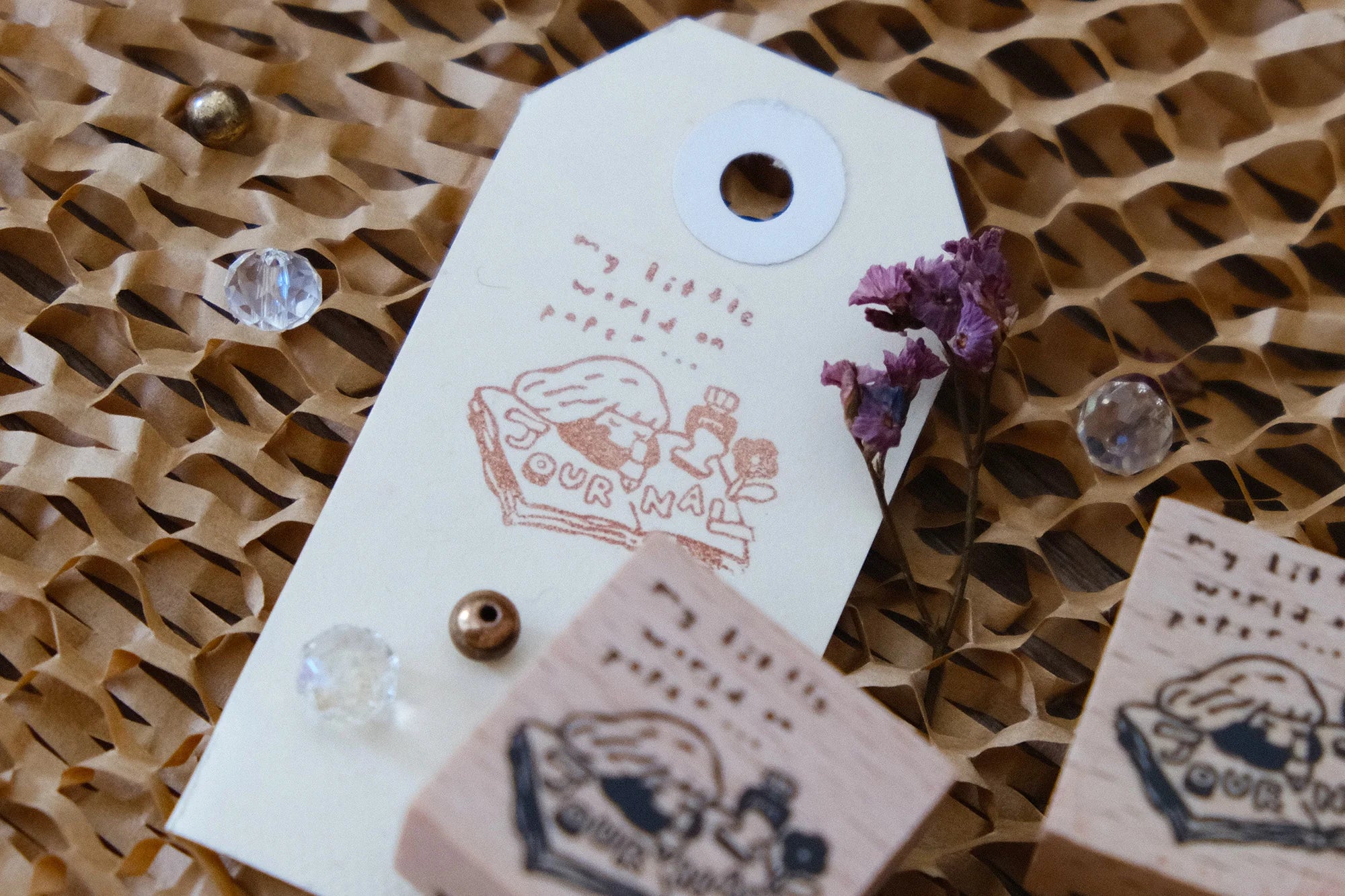 Eileen Tai - My World on Paper (Journaling Girl) Rubber Stamp