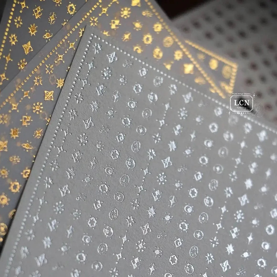 LCN - Starry Night Gold-Stamping Sticker Pad No.2