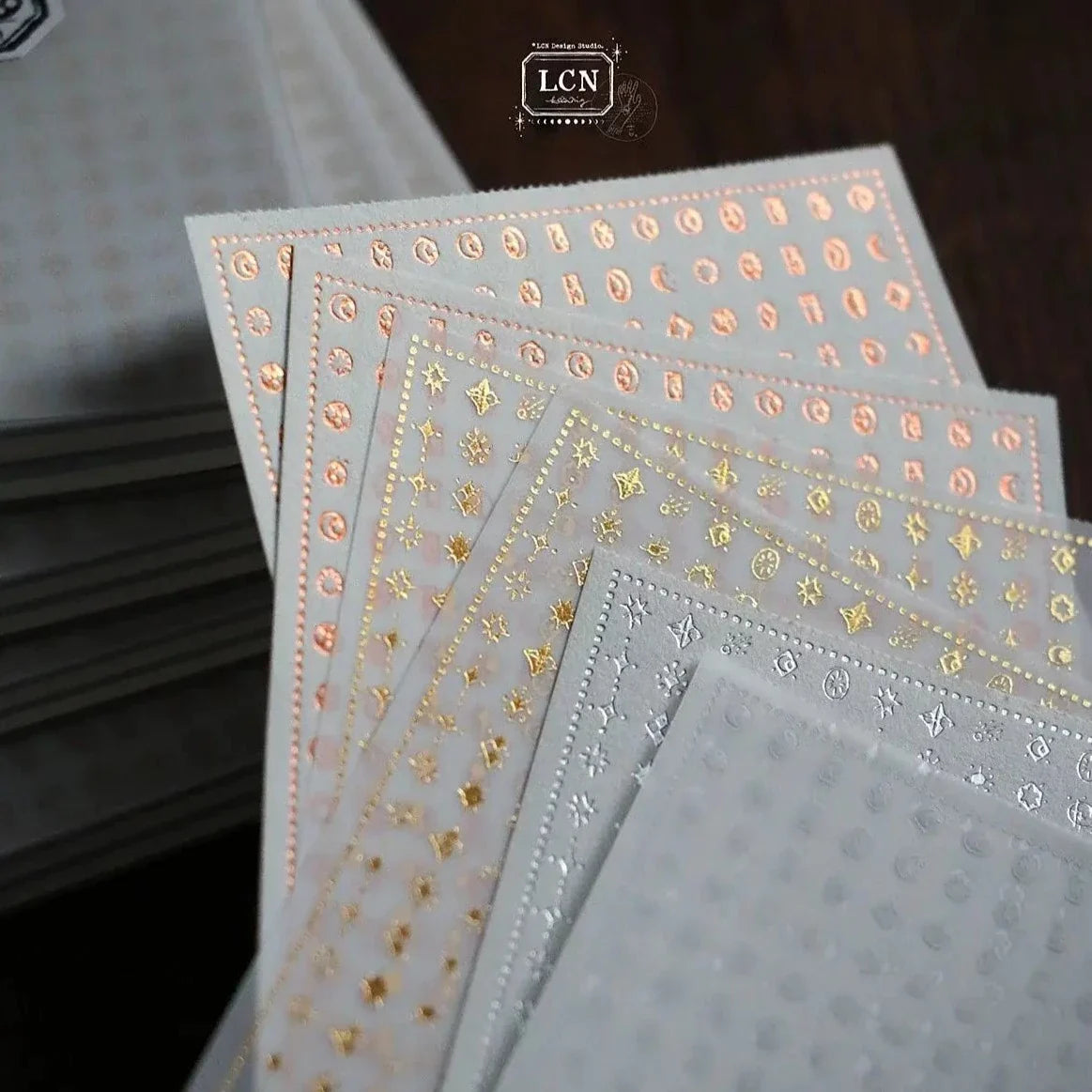 LCN - Starry Night Gold-Stamping Sticker Pad No.2