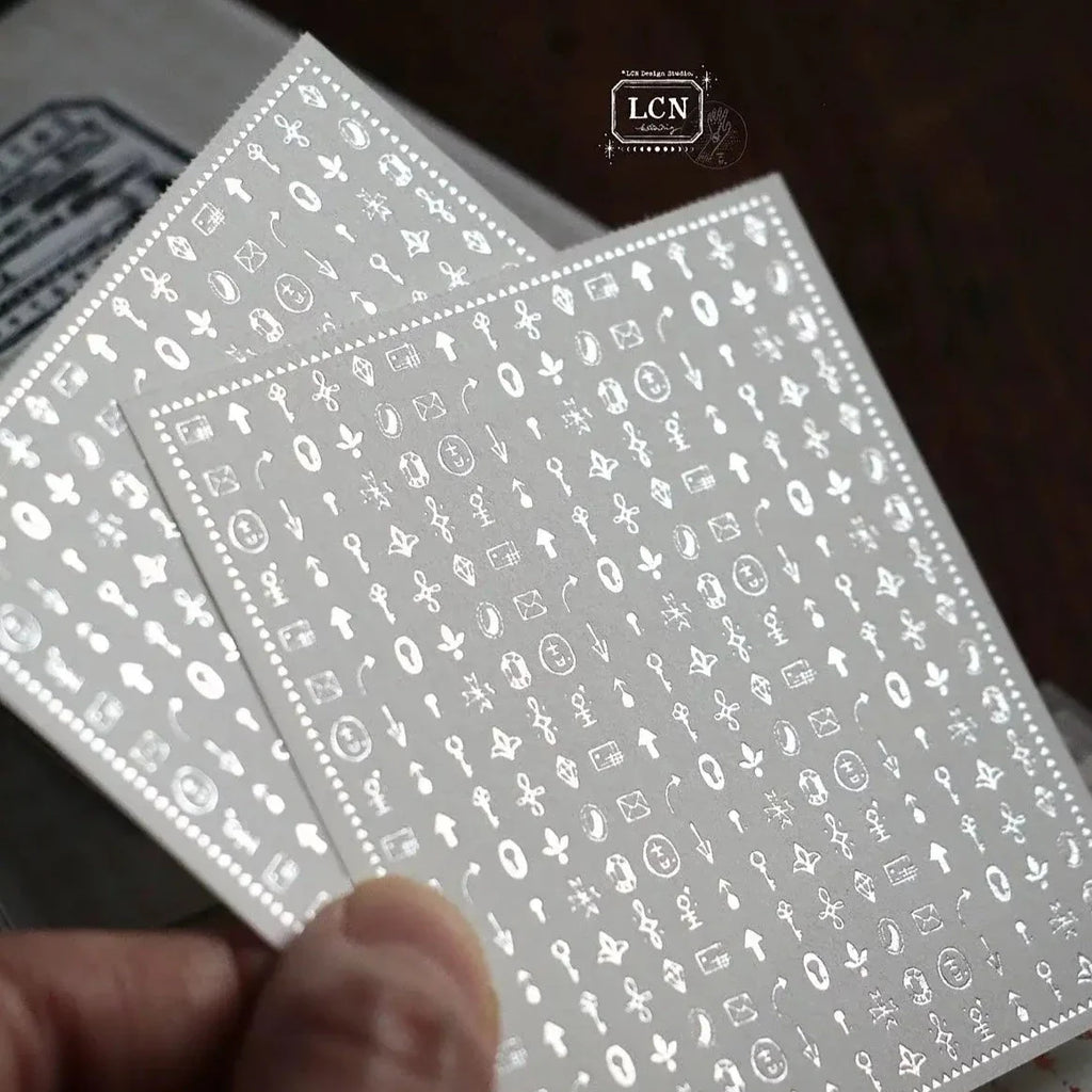LCN - Starry Night Gold-Stamping Sticker Pad No.3