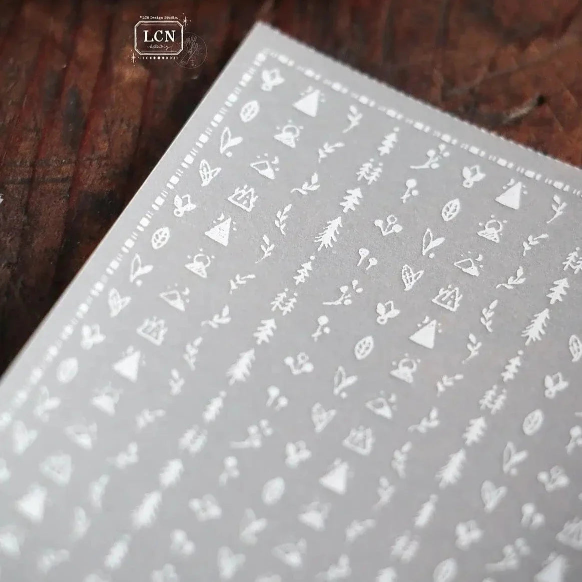 LCN - Starry Night Gold-Stamping Sticker Pad No.3