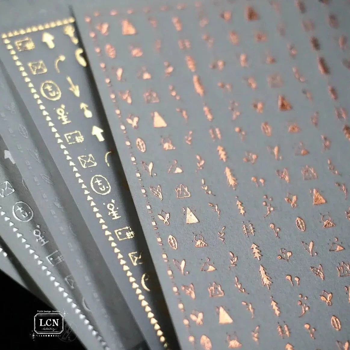 LCN - Starry Night Gold-Stamping Sticker Pad No.3