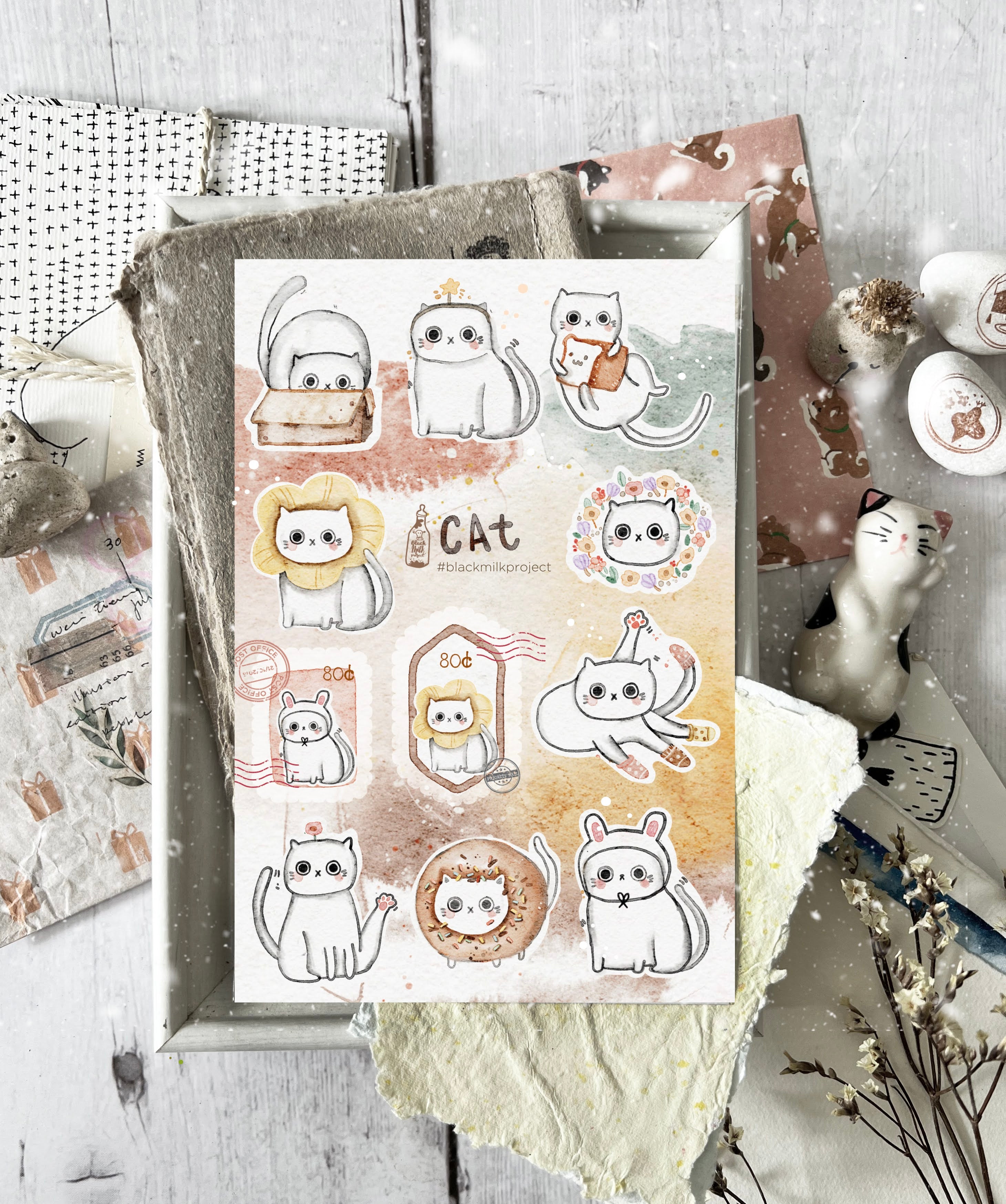Black Milk Project - Cats Sticker Sheet